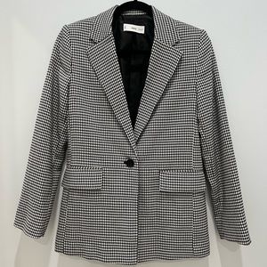 MANGO Houndstooth Blazer
